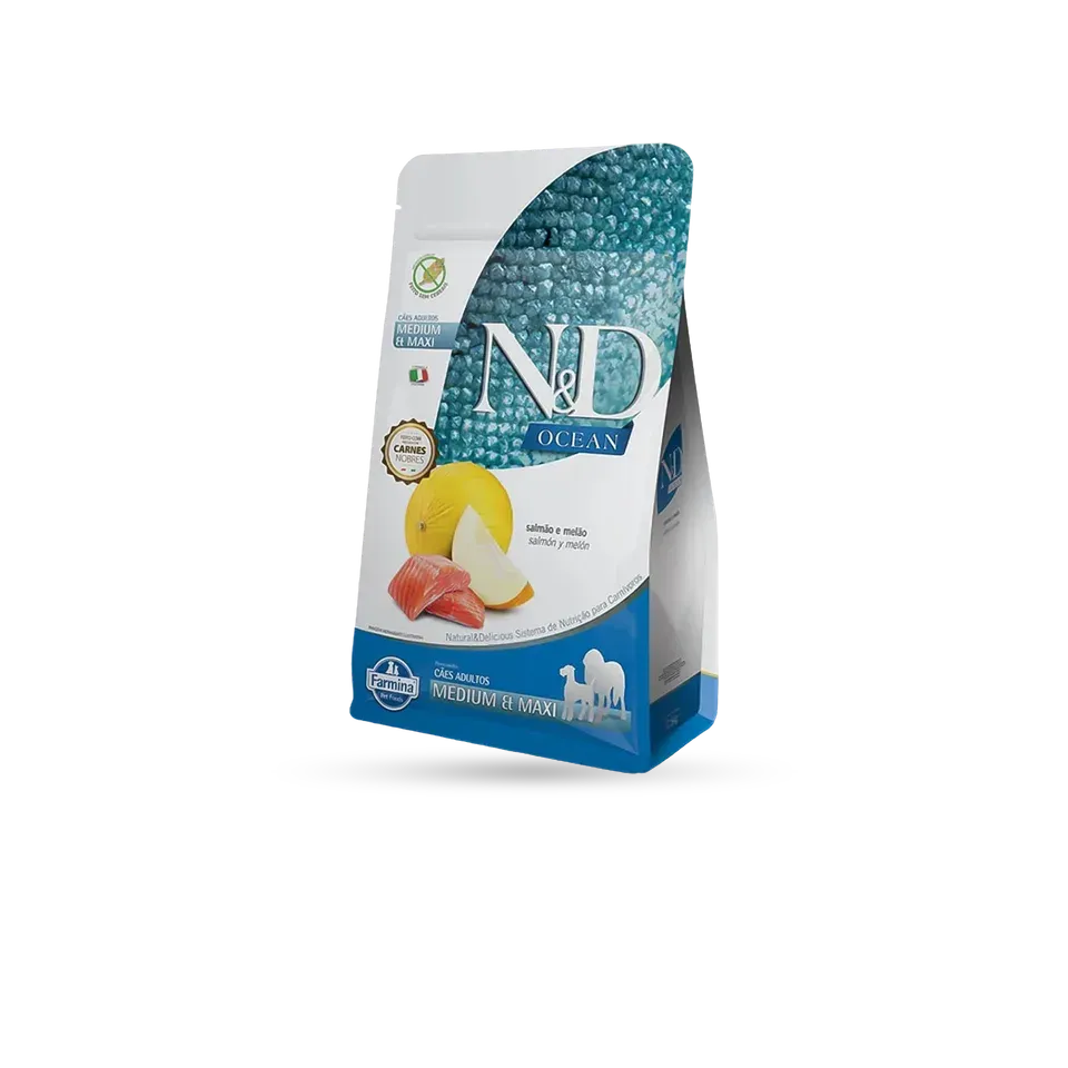N&D Ocean Salmão e Melão, ração para cães